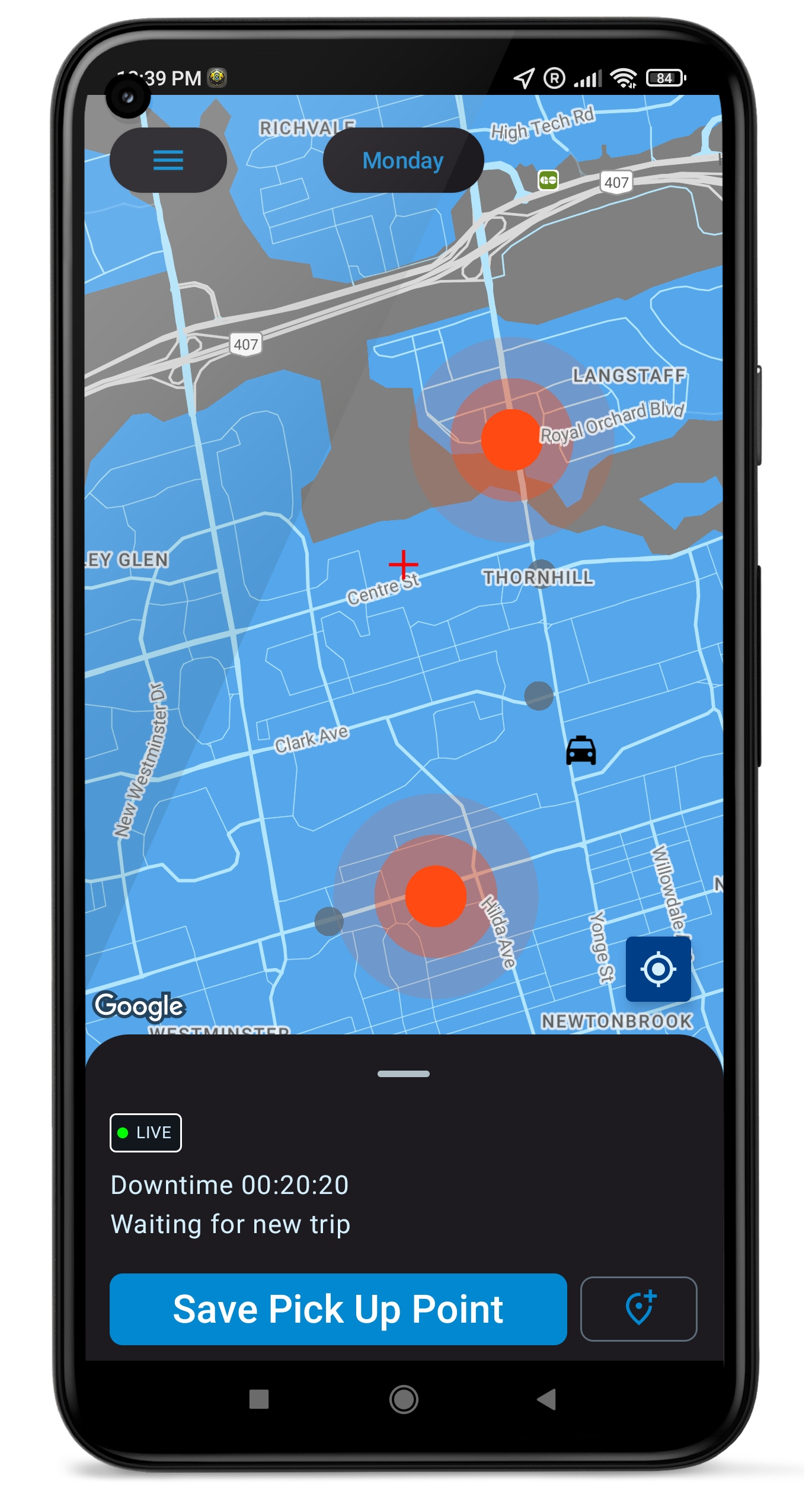 Taxi Driver's Notes App Screenshot